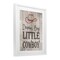 Stupell Industries Dream Big Little Cowboy Framed Print Under Glass, design by Christine Simpson Art